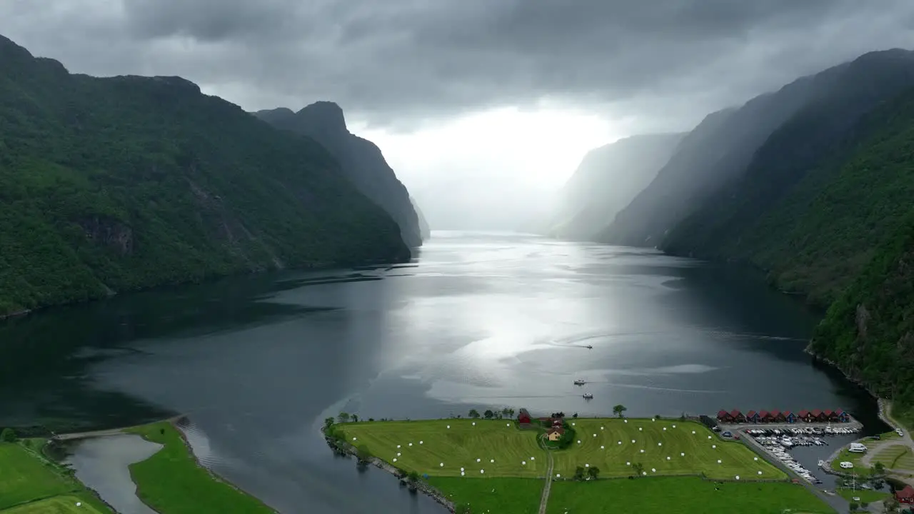 Frafjord Fjord Norway Norwegen Aerial