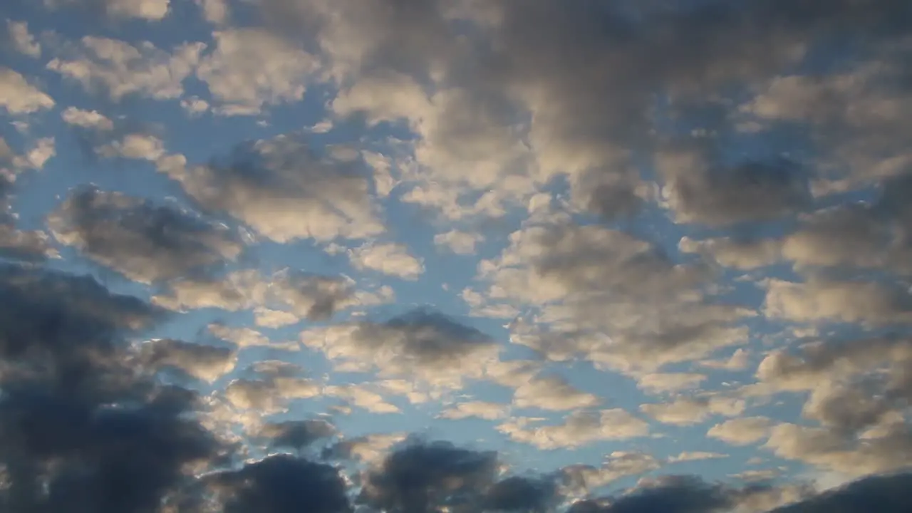 a timelapse of clouds moving by