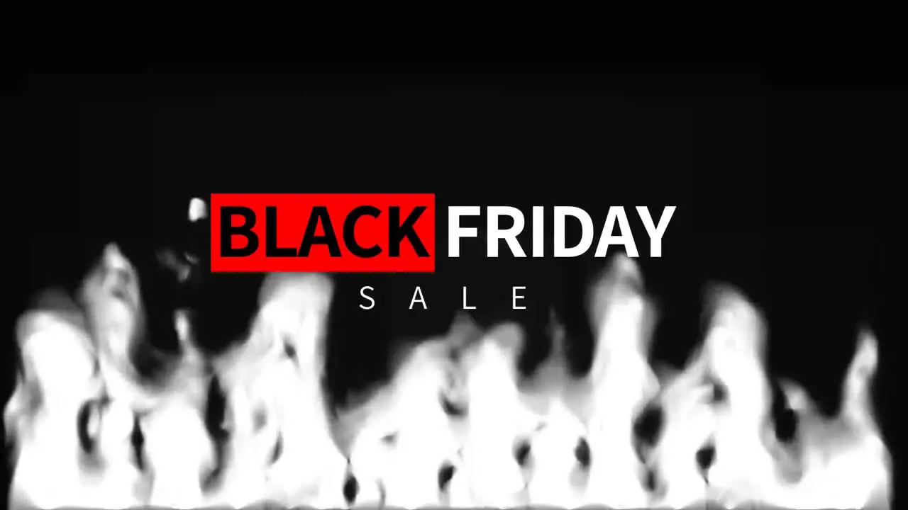 Digitally generated video of black friday sale 4k