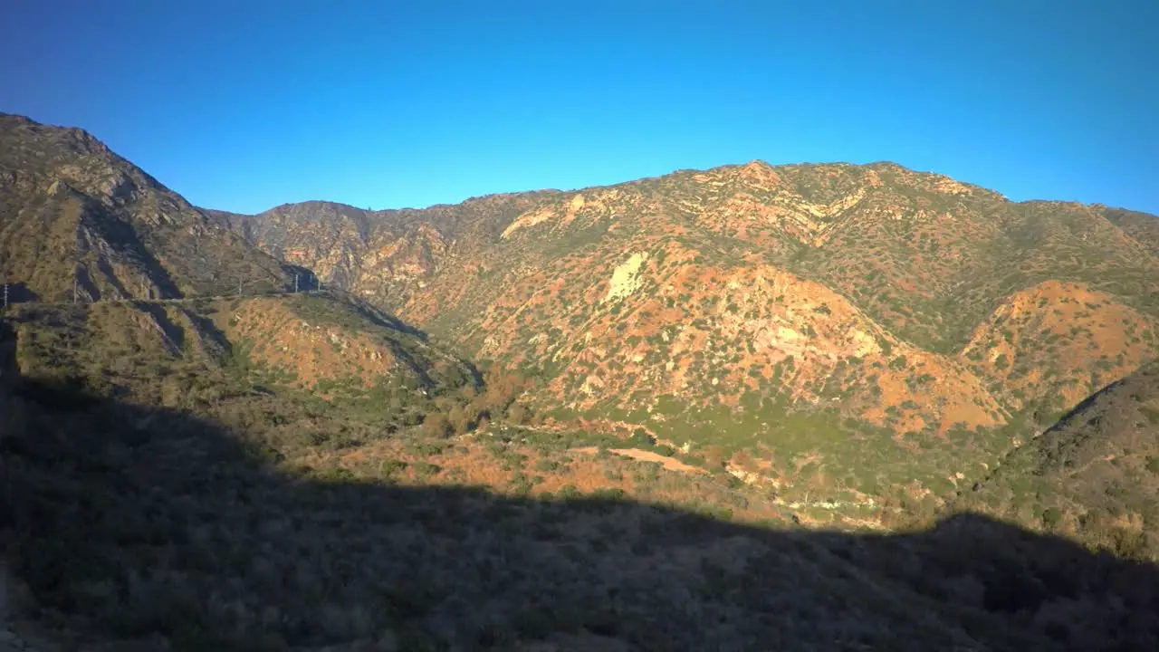 15-second flight of a mountainous region in Southern California