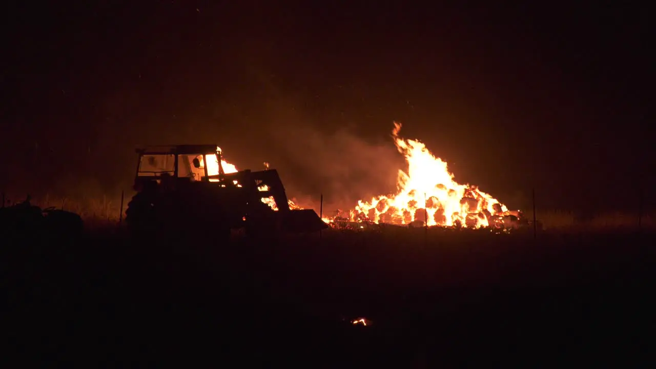 Agricultural farm on fire Climate