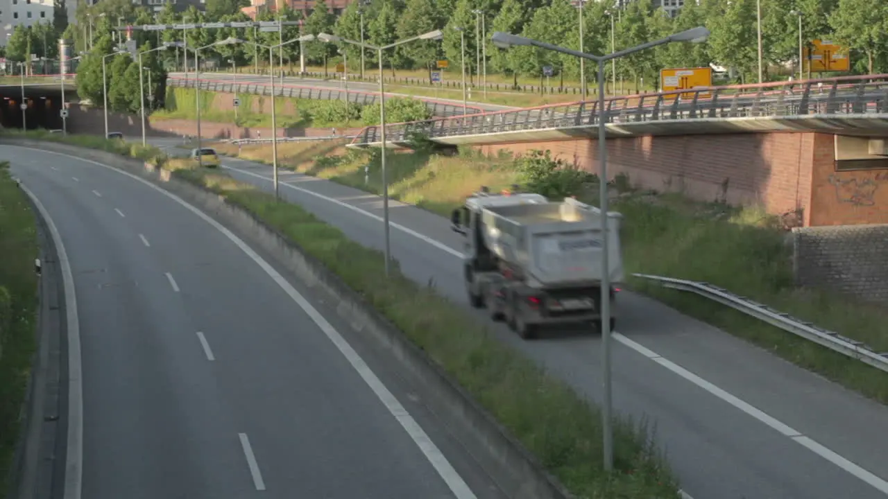 Autobahn in Hamburg time lapse