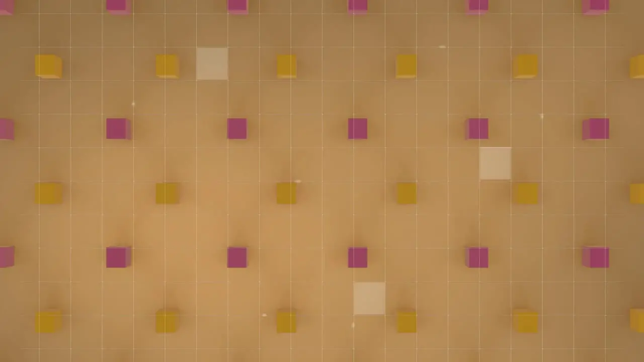 Animation of pattern moving on seamless loop on orange background