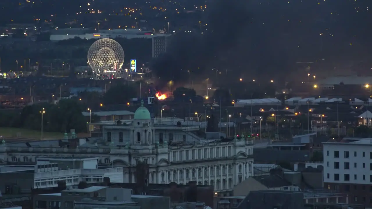 Northern Ireland Belfast Eleventh Night Bonfire And Rise Sphere Sculpture 