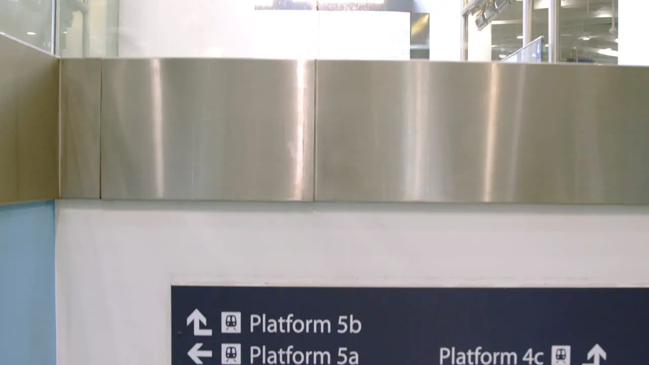 CU train platform sign