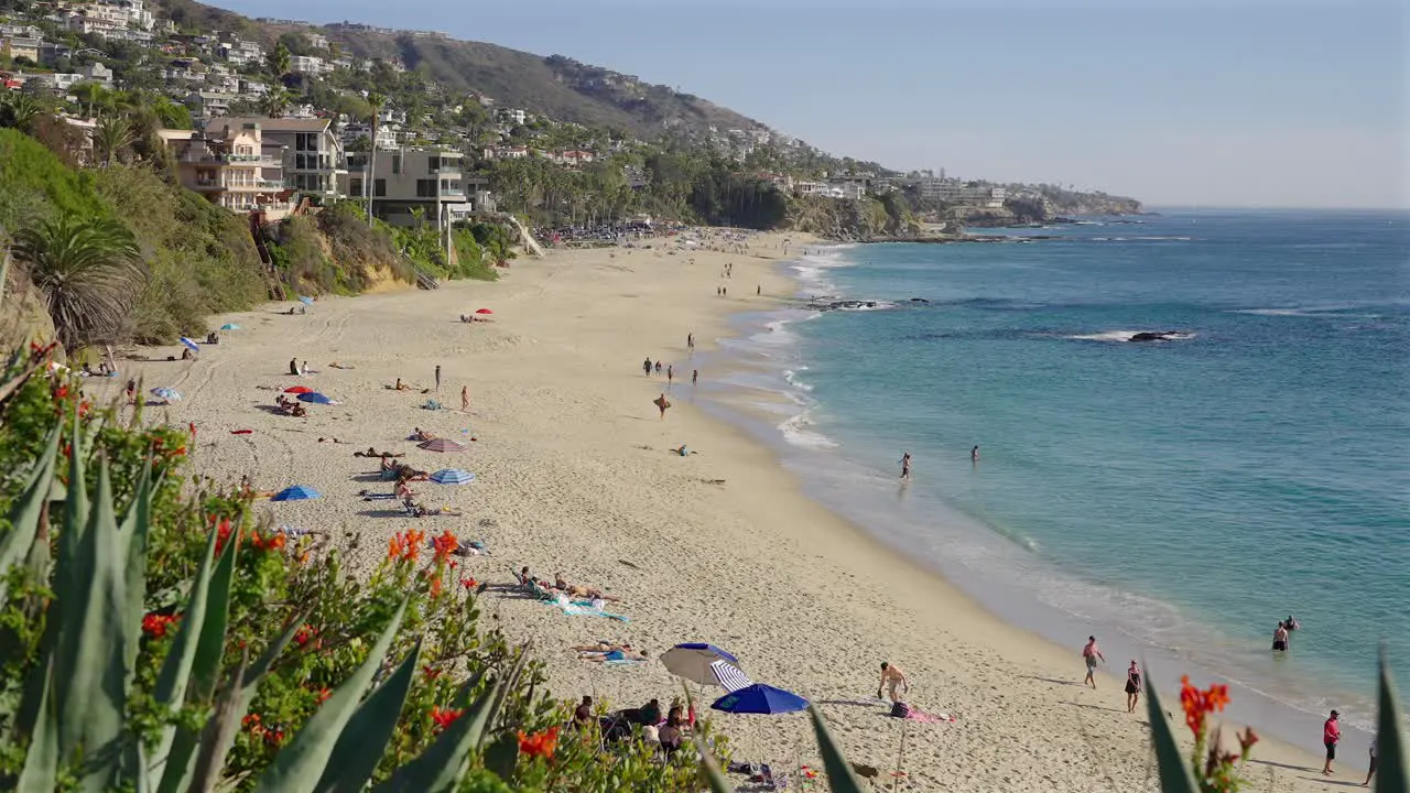 Coastal view of Treasure island Beach in Laguna Beach California