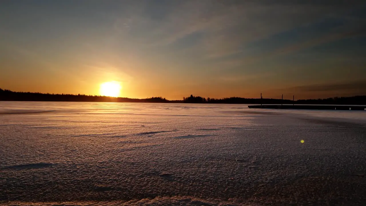 Arctic Midwinter sunrise Winter solstice in Alaska