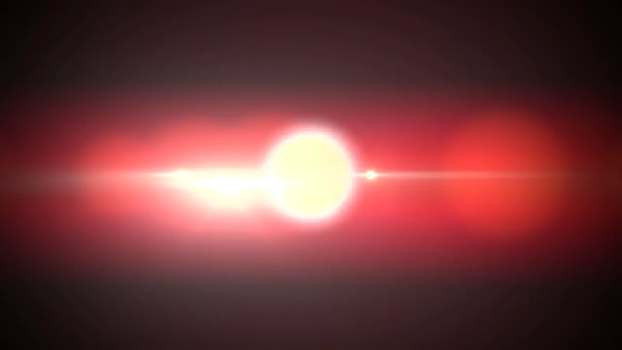 Light effect and round bokeh in red space