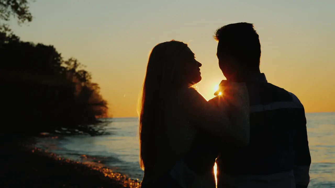 Happy Couple at Sunset