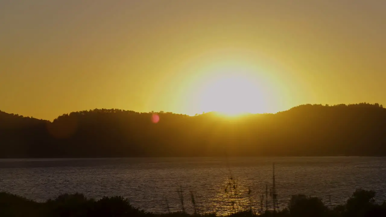 Timelapse of the beautiful sunset sky