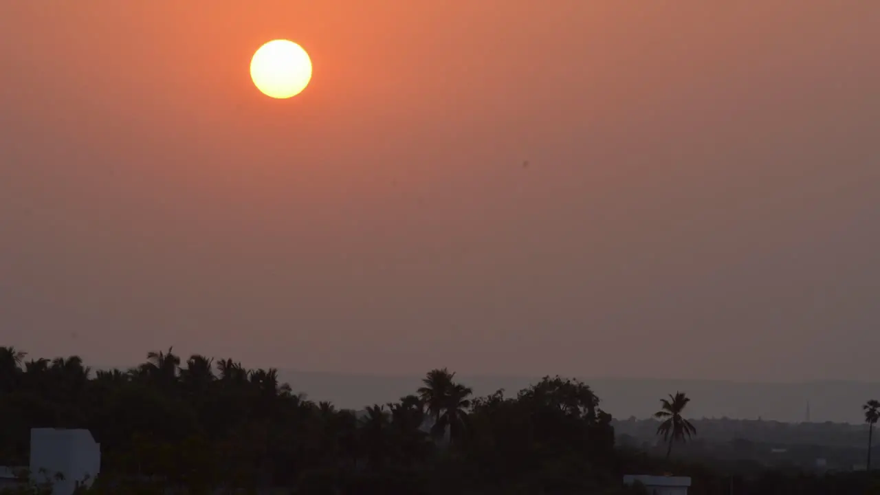 Beautiful sunrise time lapse in india