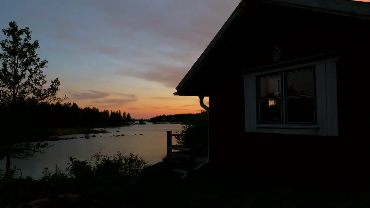 Lakeside Summer Cottage and nature in Finland time lapse