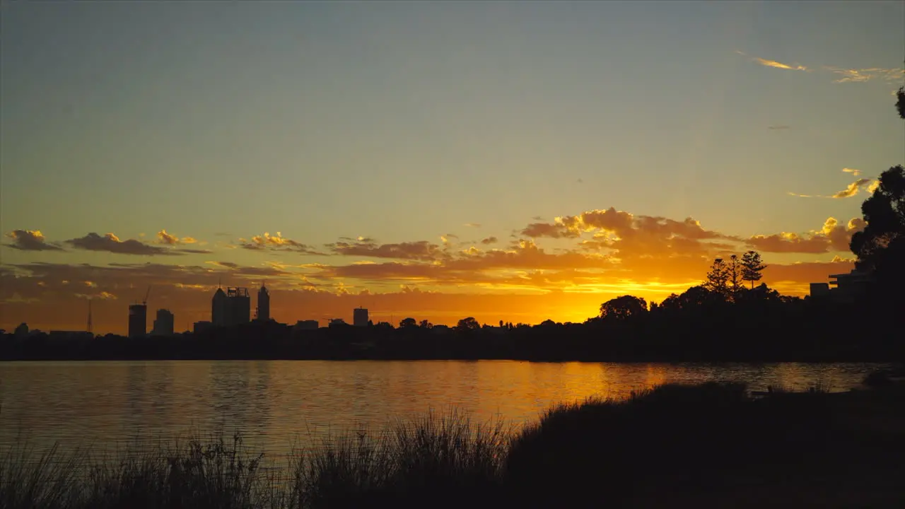 Perth WA Sunset City Downtown river Timelapse by Taylor Brant Film