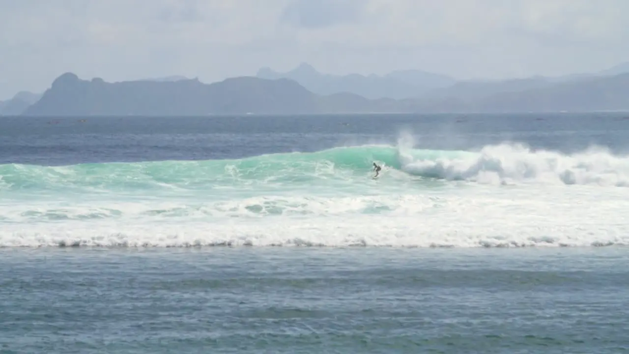 Frontside Surfer in Blue Water