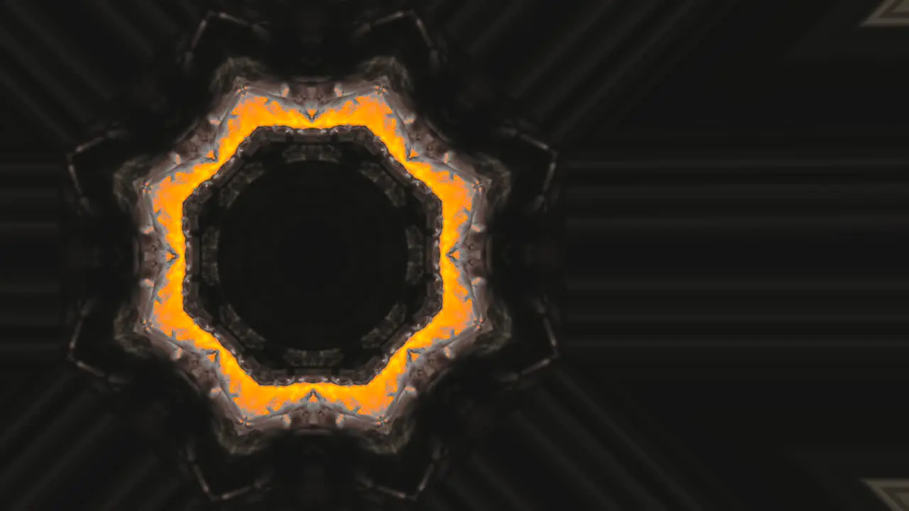 Psychedelic kaleidoscope transition dark background film transsition