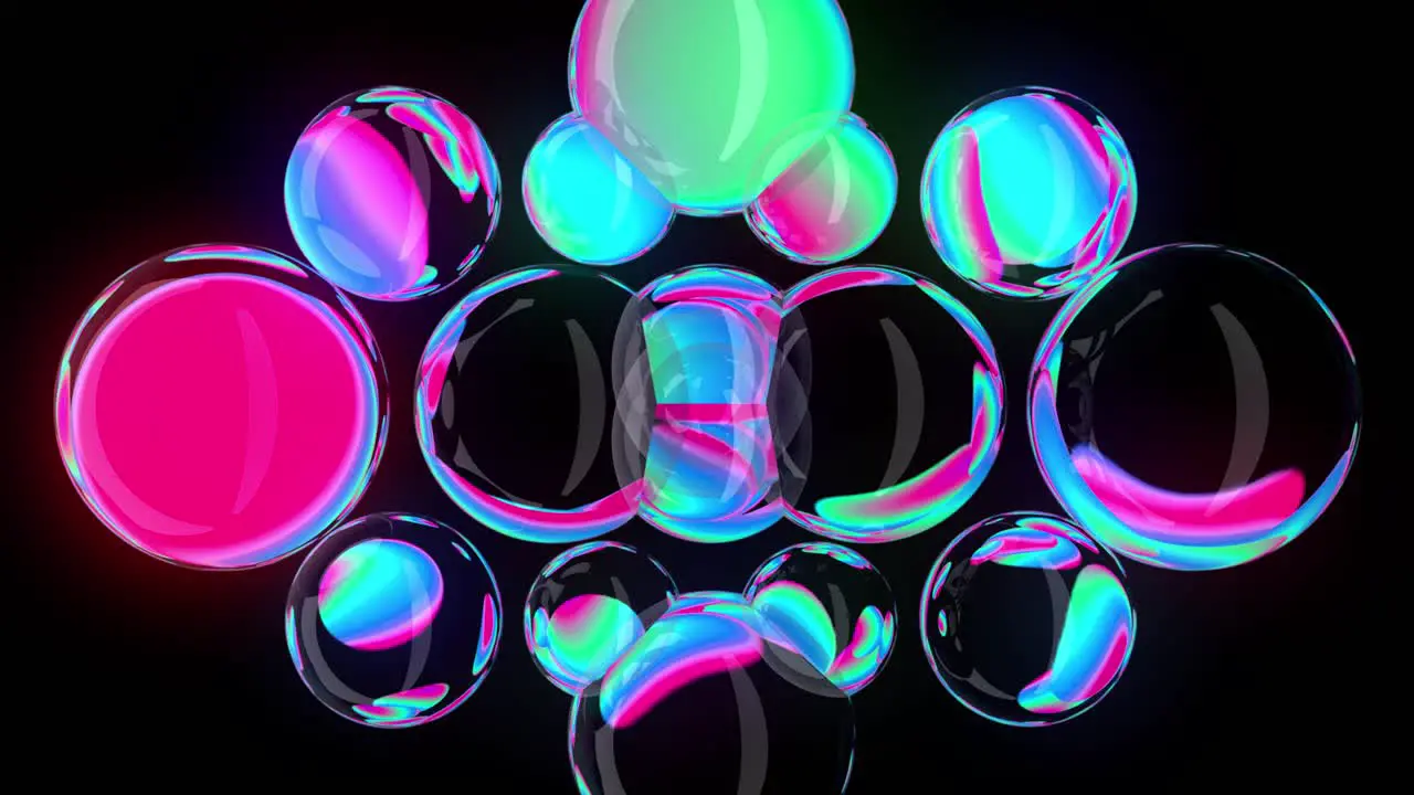 Dynamic Liquid Spheres Loop Animation on Beat Vj loop 4K Visuals