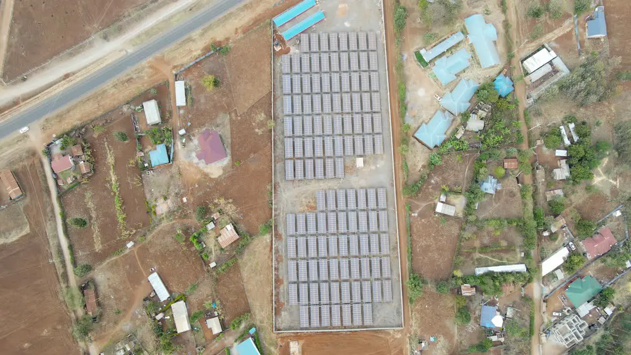 Solar power plant in rural africa- kenya