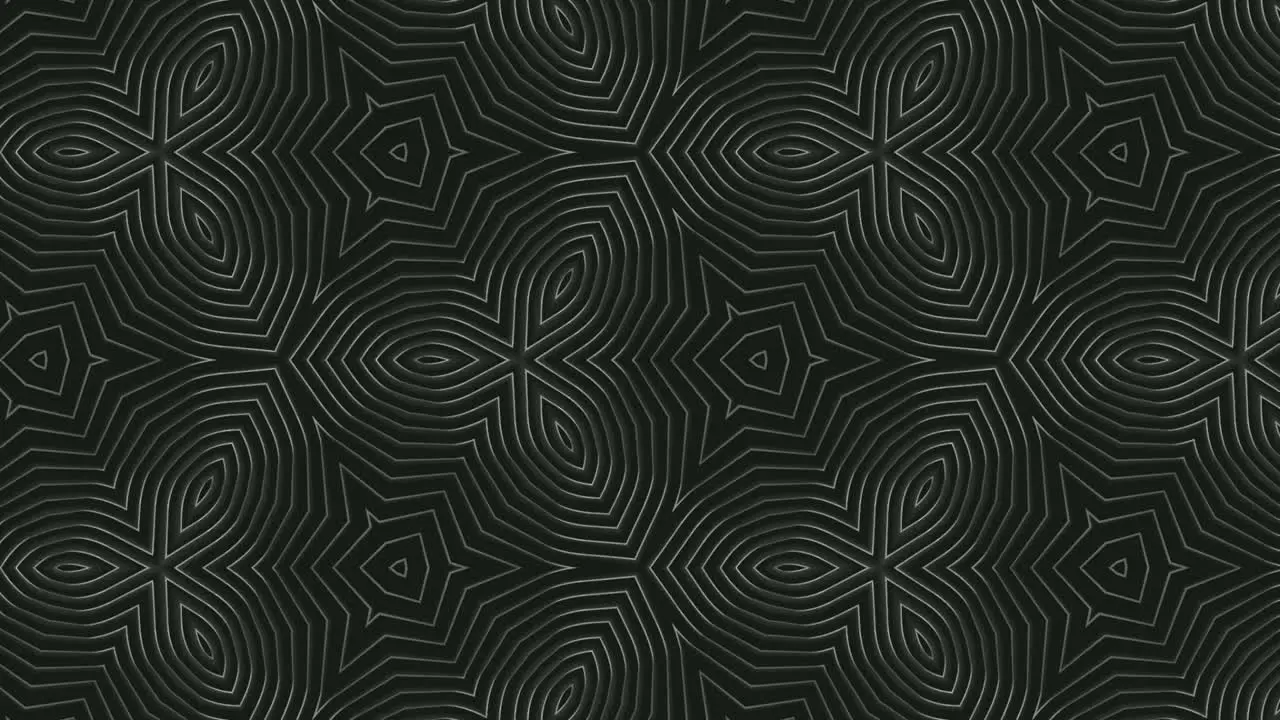 Computerized animation of monochromatic mosaic pattern changing shapes