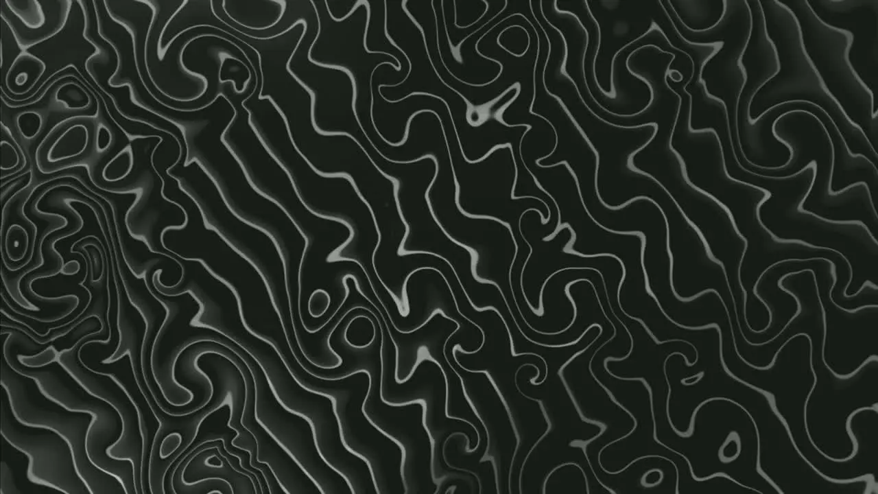 Computerized animation of monochromatic mosaic wavy pattern changing shapes