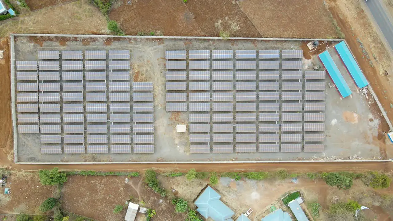 Solar power plant in rural Africa-kenya