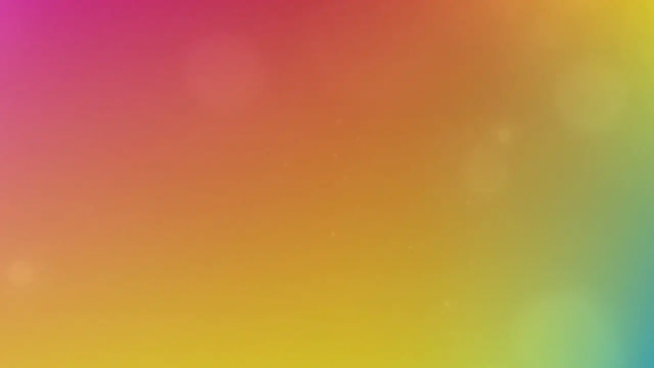 Animation of white spots over colourful background