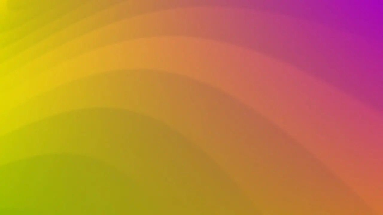 Animation of rainbow moving on colourful background