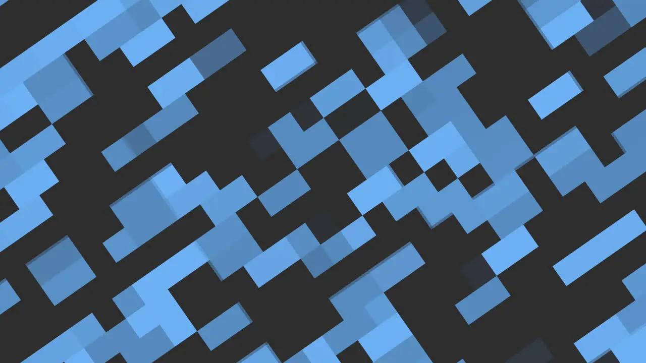 Modern diagonal pattern of blue and black squares abstract design