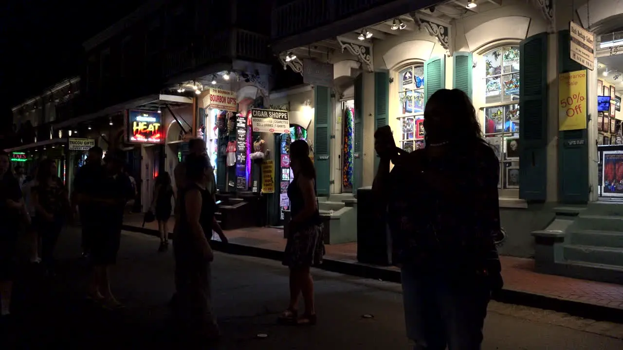 New Orleans Bourbon street night