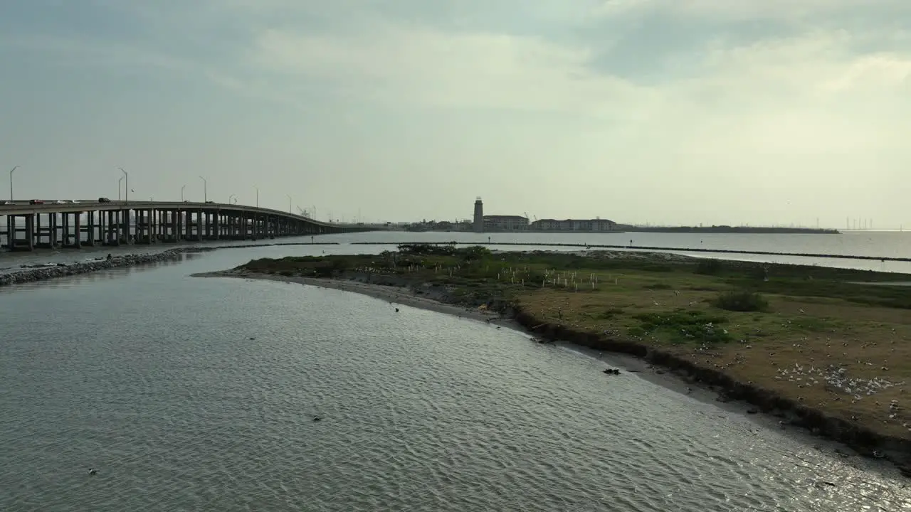 Bird Island near Nieces Bay in Texas near Corpus Christi