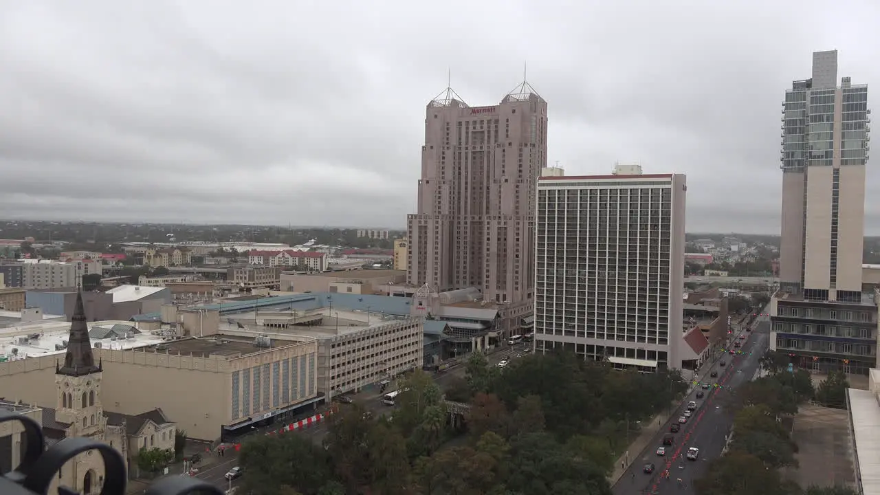 Texas San Antonio View Of Tall Buildings