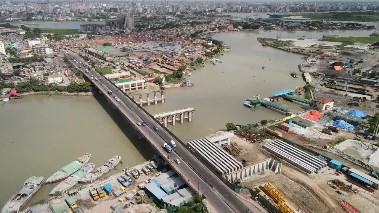 4k drone video of a bridge