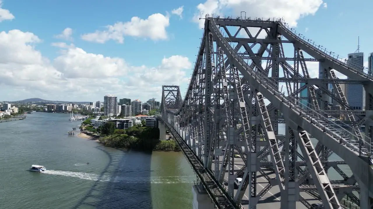 Brisbane's Story Bridge looking south from Fortitude Valley with the CBD on the right