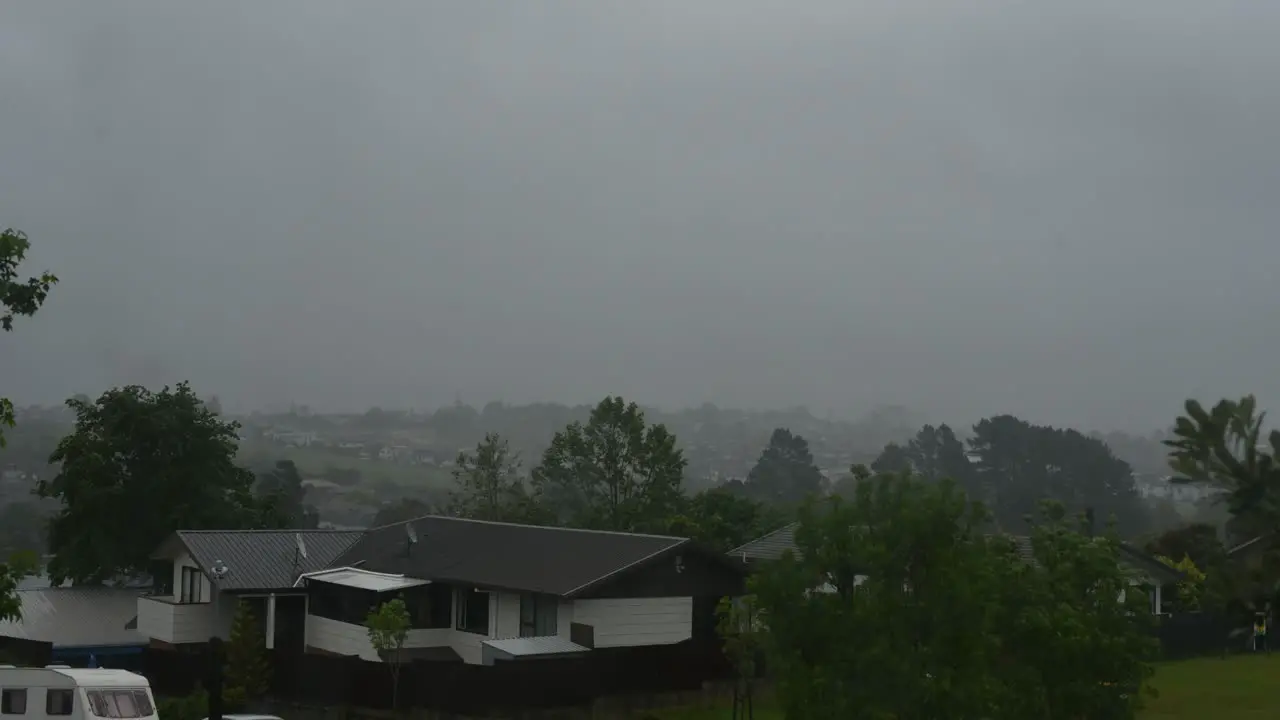 timelapse new zealand daytime cloudy day rainy day rainy to sunny household residence area