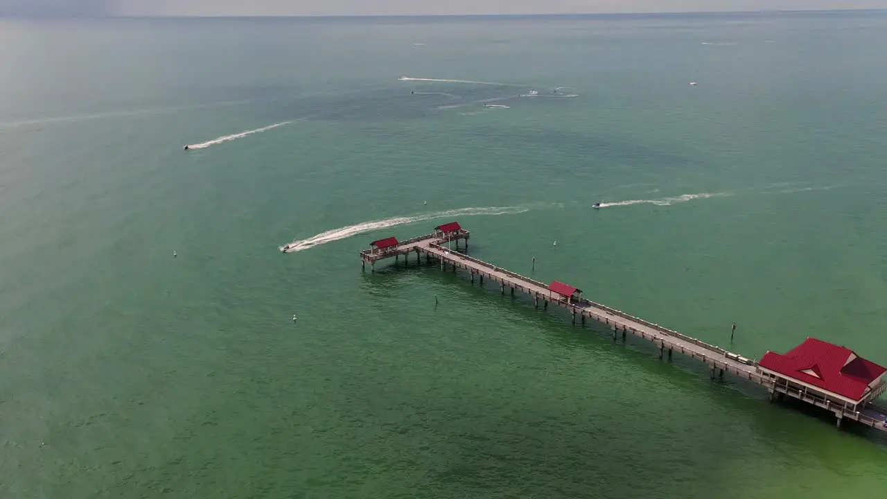 Pier in Clearwater Florida on a cloudy day