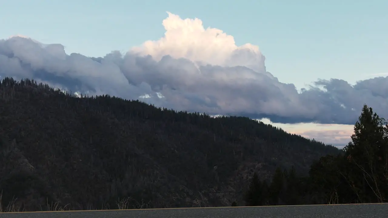 timelapse of storm clouds moving in