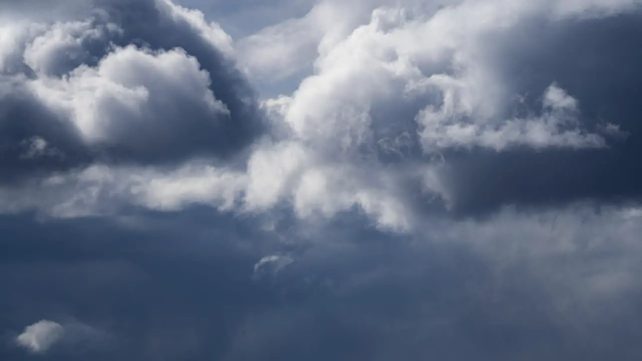 Clouds and Rain Curtains Close Up Timelapse