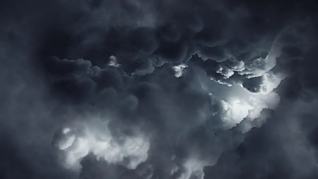 4k thunderstorm cumulonimbus clouds growing in the sky