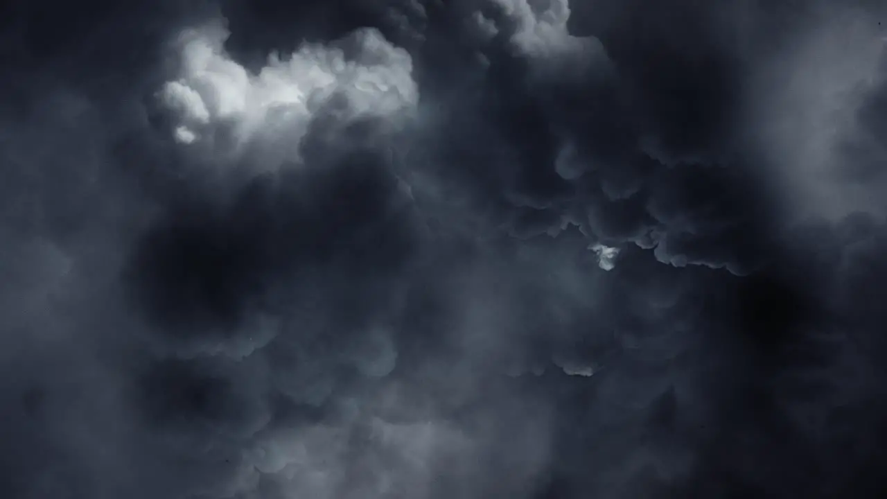 4k thunderstorm cumulonimbus clouds moving in the sky