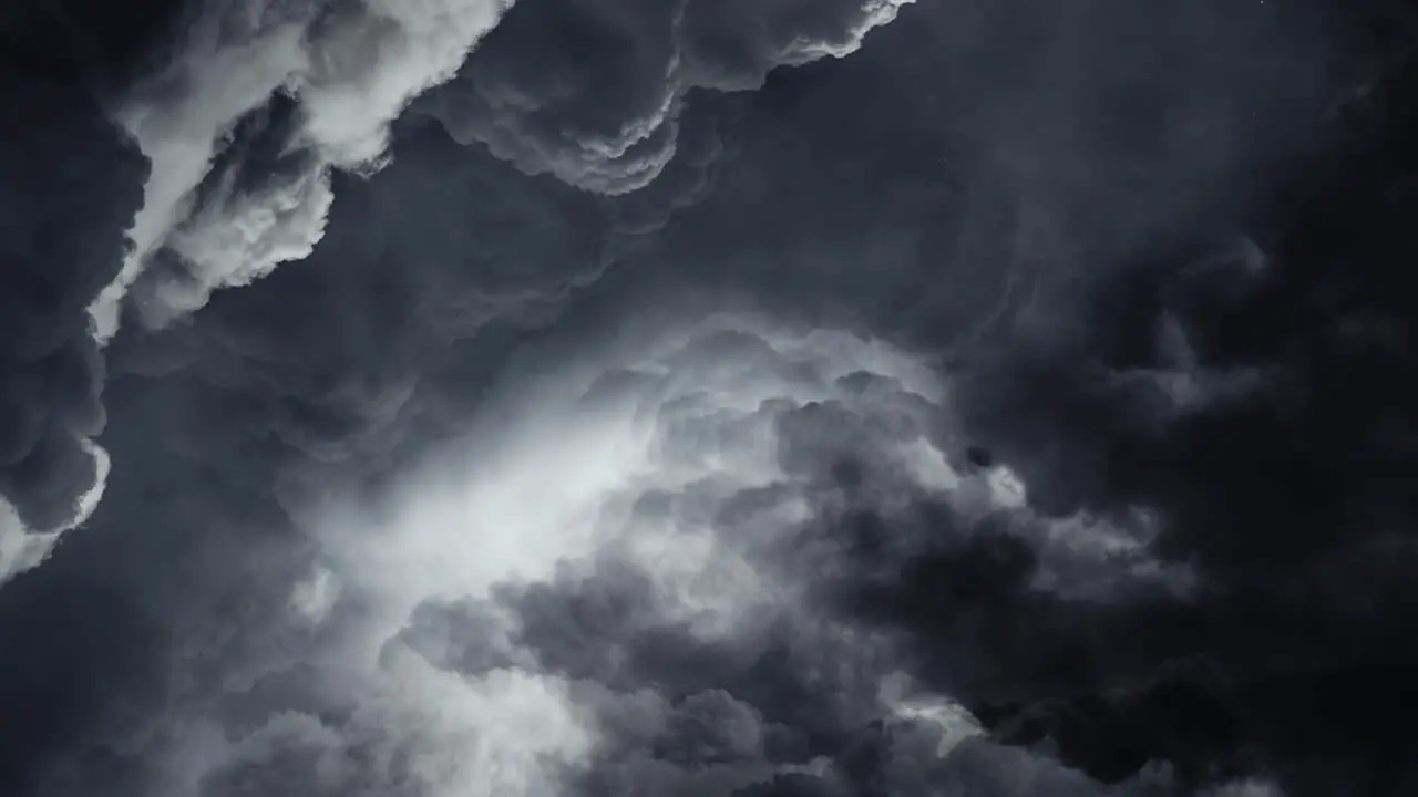 4k thunderstorm point of view cumulonimbus cloud and lightning strike