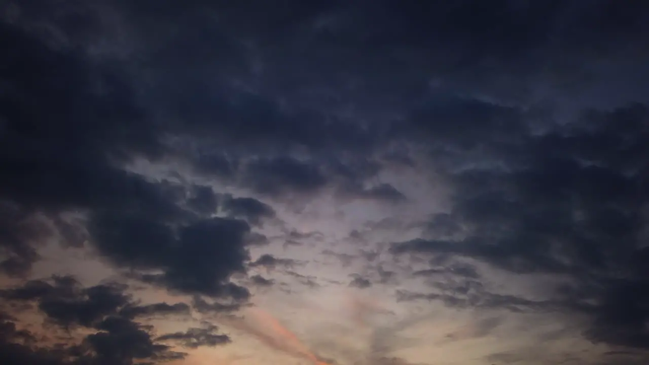 Time Lapse of Clouds Passing By at Sunset