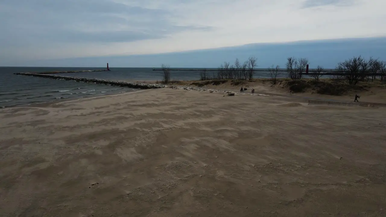 Pulling backward over saturated sand post-rain