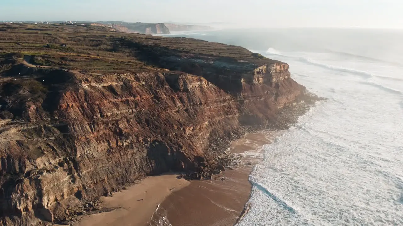 Atlantic Coast Of Portugal With Ocean Waves On Sunny Morning