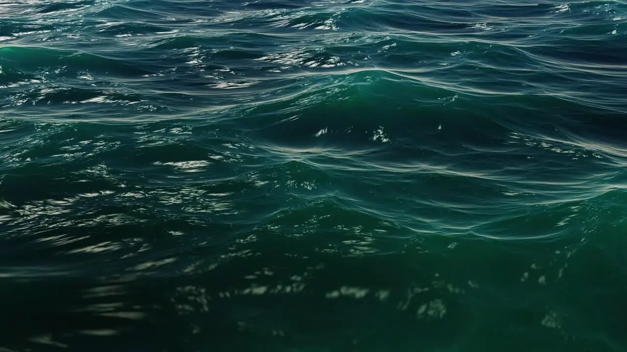 Ocean Waves Of A Blue Seascape