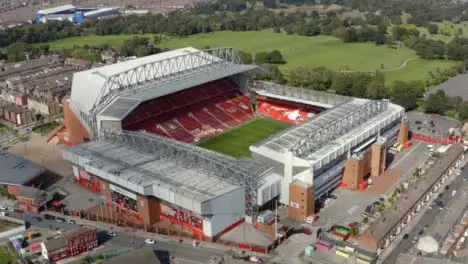 Drone Shot Orbiting Anfield Stadium 07