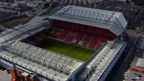 Drone Shot Orbiting Anfield Stadium 04