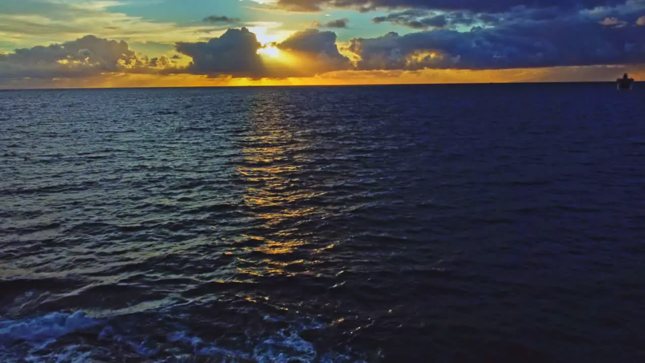 Static Shot Of Sunset From Tenerife Island Canary Islands Spain