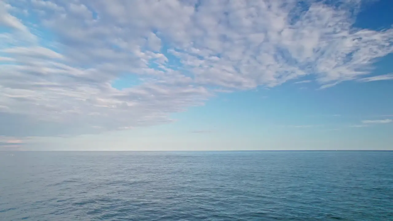 Calm ocean waves on the Mediterranean Sea