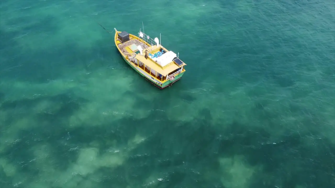 A few Colorful Boats and Brazilian Ocean Reef