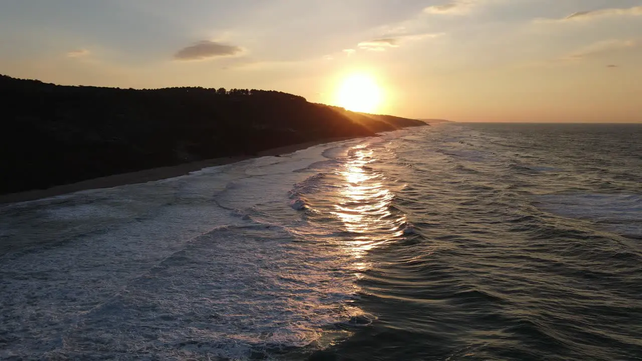 Sunset Sea Waves