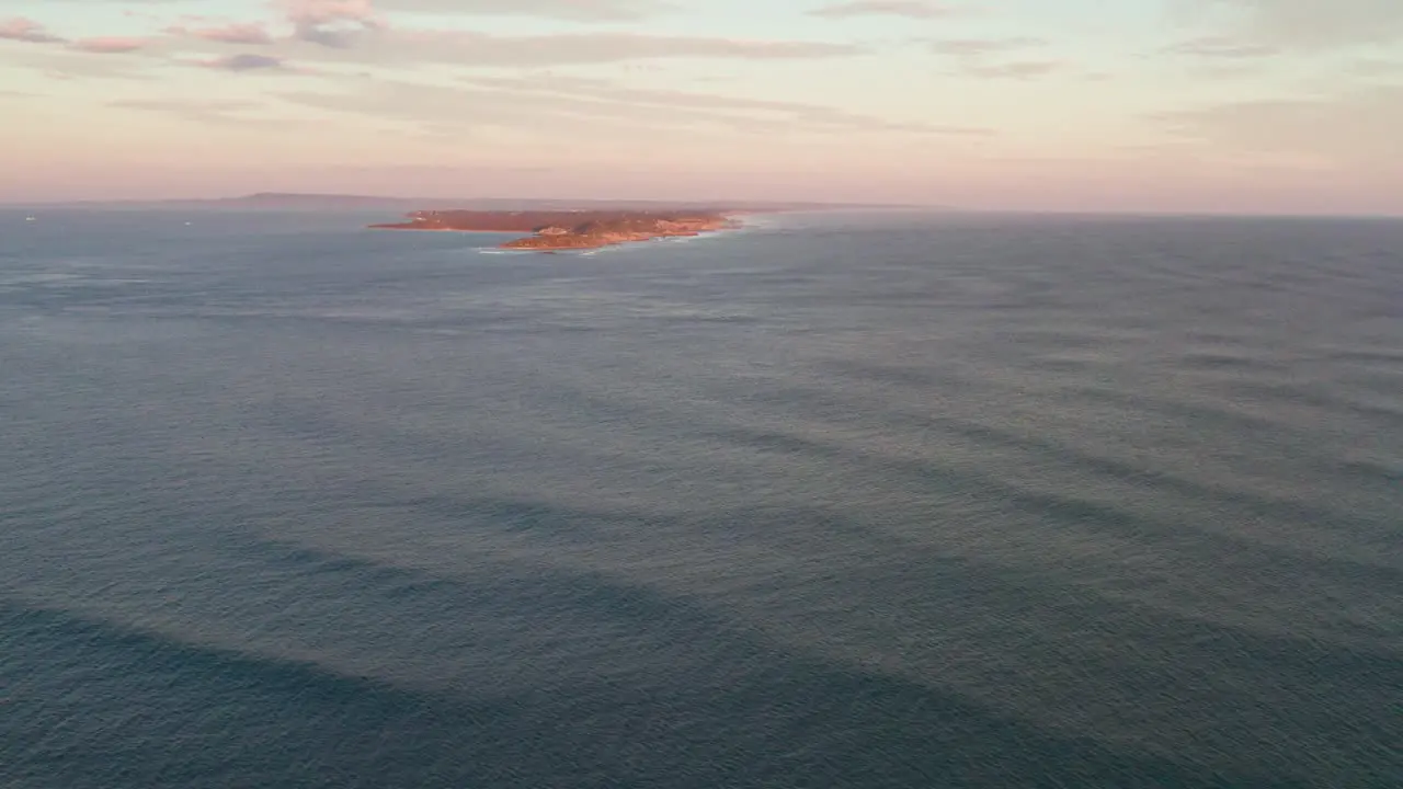 Drone footage flying over The Rip towards Point Nepean